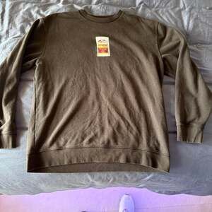 Vans Hot Sauce Packet Graphic Crewneck Sweatshirt Brown Men's Size XXL